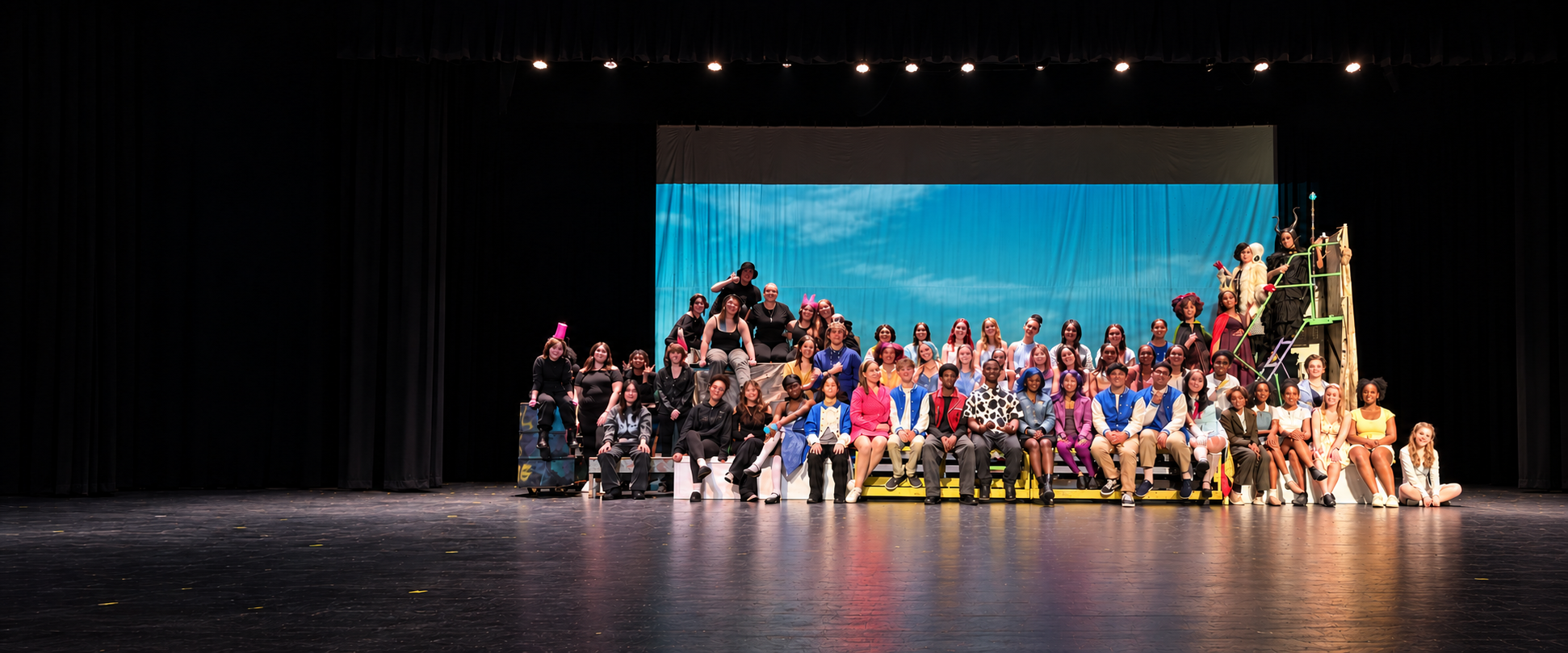 Mill Creek Theatre students on stage